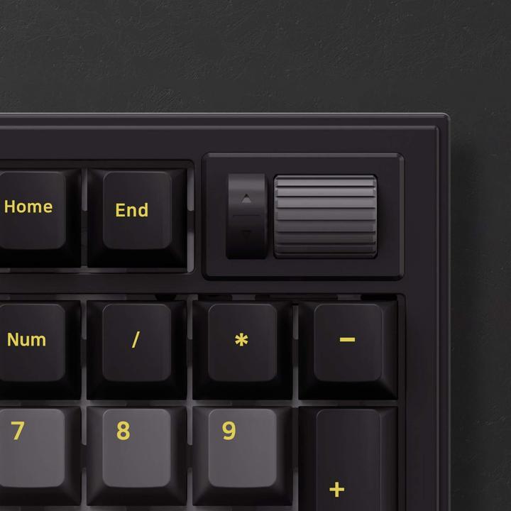 Produktbild Akko 5098B PlusBlack and Gold Gaming Tastatur mit Diplay - V3 Piano Pro (DE, Kabelgebunden, Kabellos)