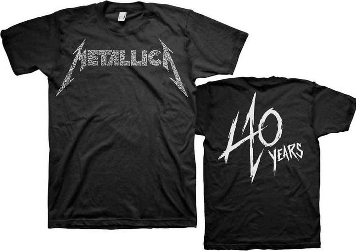 Actual product image Metallica 40Th Anniversary Songs Logo (L)