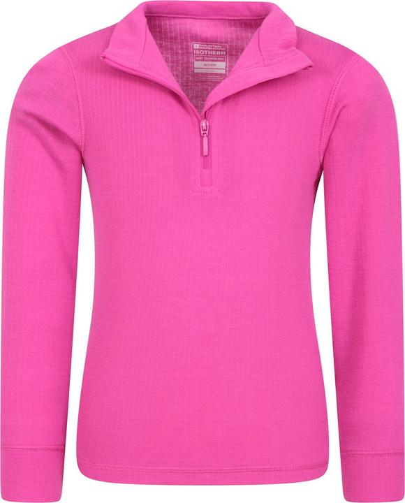 Actual product image Mountain Warehouse Childrens/Kids Talus Zip Neck Base Layer Top (98)