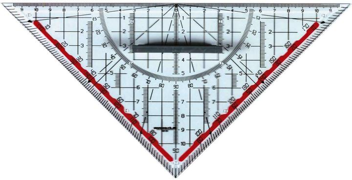 Rumold Dessin technique Triangle Duo (25 cm, Matières plastiques)