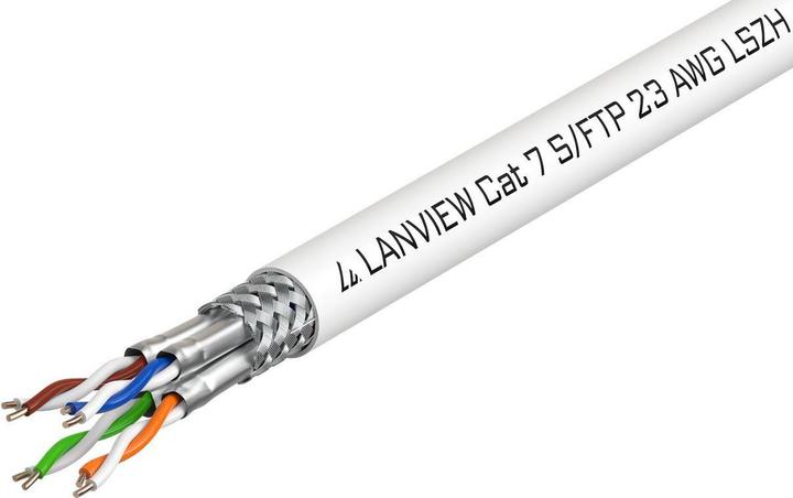 Actual product image Lanview CAT7 S-FTP tinklo kabelis (SF/UTP, CAT7, 500 m)
