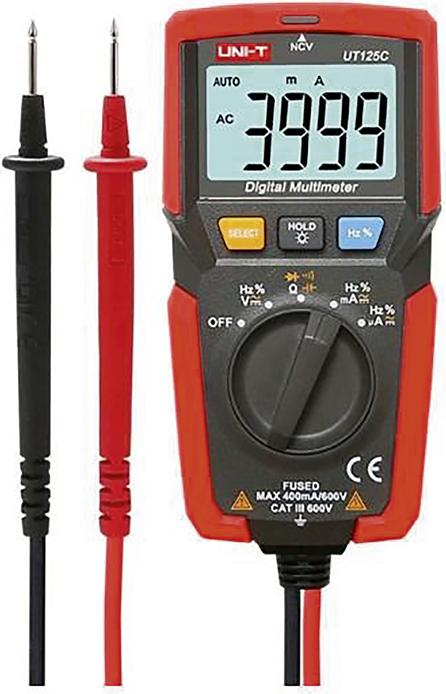 Steffen Multimeter AC/DC (0-600V/0-0.4A) CATIII 600V rt/sw (CAT III 600V)