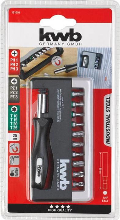 Produktbild kwb Handy Bitbox 12-teilig (Innensechsrund TX)