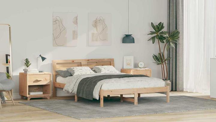 Produktbild vidaXL Plattformbettgestell (140 x 190 cm)