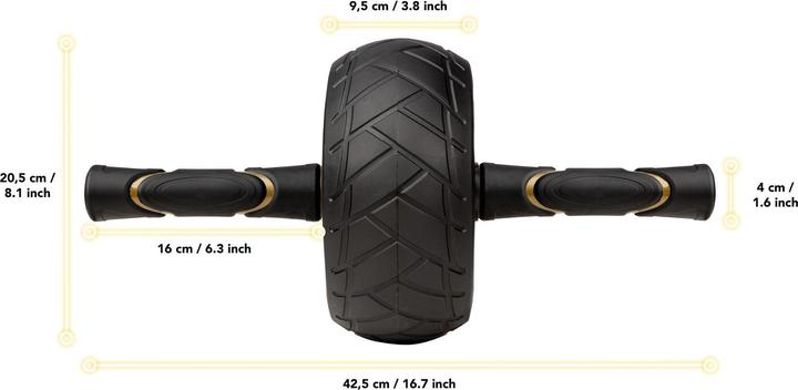 Immagine prodotto Tunturi Centuri Massive Pro Exercise Wheel Ab Roller