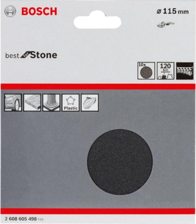 Actual product image Bosch Professional Zubehör PRO F355 sanding sheet, 115 mm, G120 (120)