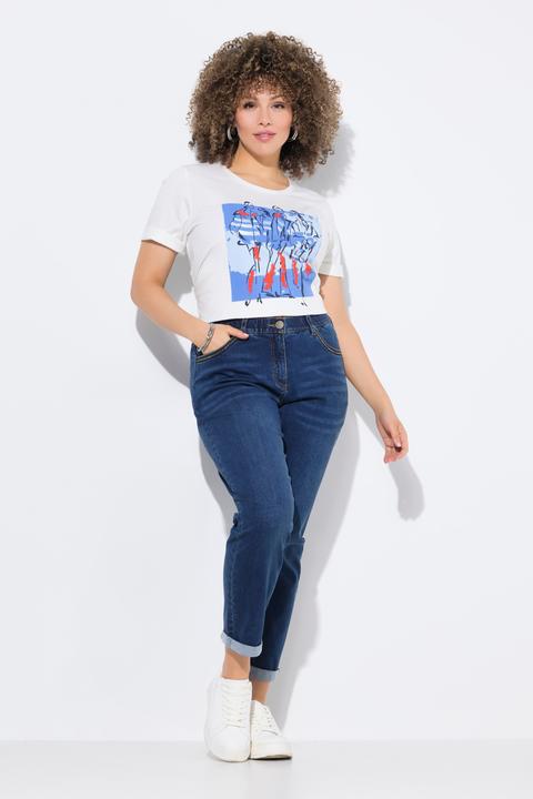 Immagine prodotto Ulla Popken Boyfriend jeans con taglio della gamba ampio, cinque tasche e materiale riciclato (52)