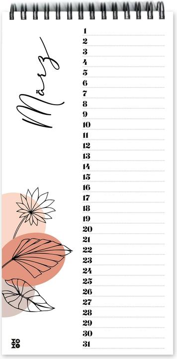 Image du produit Calendrier des anniversaires (10,5 x 21 cm)
