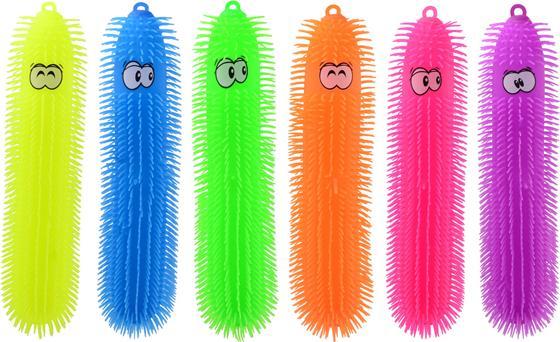 Johntoy Ver-fidget géant pelucheux, 50 cm