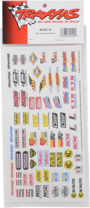 Image du produit Traxxas Feuille de décalcomanie