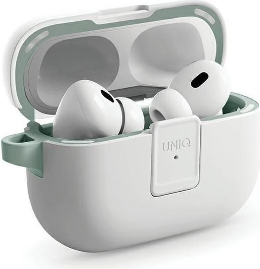 Actual product image Uniq etui Clyde Lock Case AirPods Pro 2 (2022/2023) beżowo-żółty/ivory-canary yellow (Headphone bag)