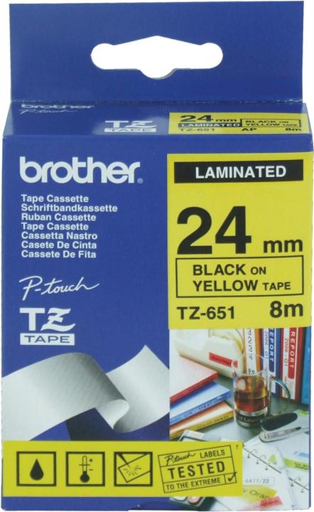 Produktbild Brother Laminiertes Band (17.20 cm, Gelb)