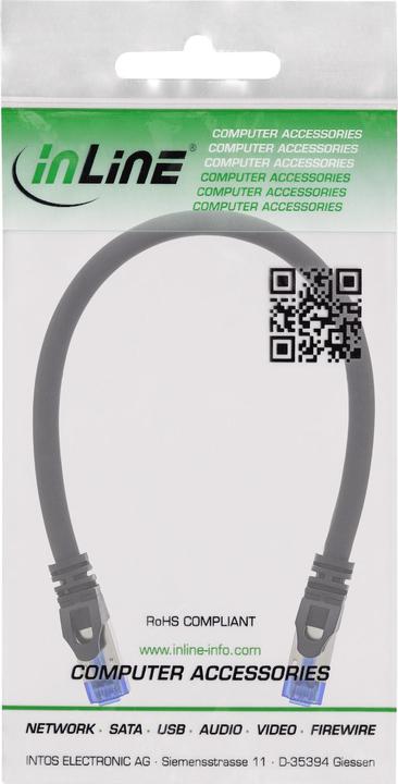 Produktbild InLine Patchkabel armiert (U/FTP, CAT6a, 0.30 m)