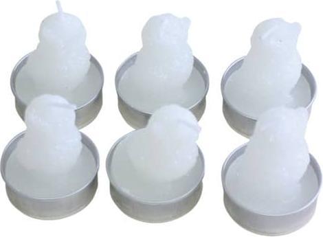 PBS Austria Weihn.Teelicht 6ST Eule weiss (1 Stk.)