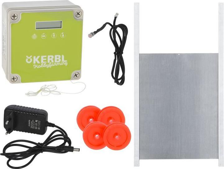 Produktbild Kerbl 70546 Automatische Hühnertür Set inklusive Schiebetüre, 300 x 400 mm