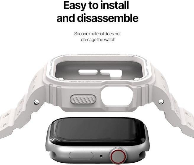 Image du produit Dux Ducis OA Bracelet Apple Watch 38mm/40mm/41mm - Blanc (38 mm, 40 mm, 41 mm, Silicone)