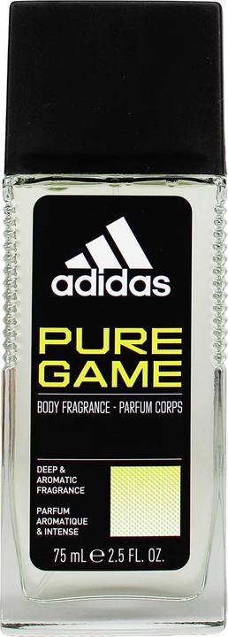 Actual product image Adidas Pure Game Body Fragrance for Men 75ml (Spray, 75 ml)
