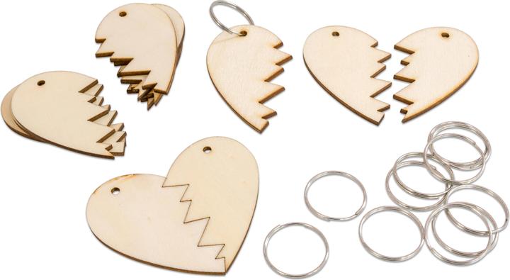 Actual product image Sunnysue Keychain Half Hearts