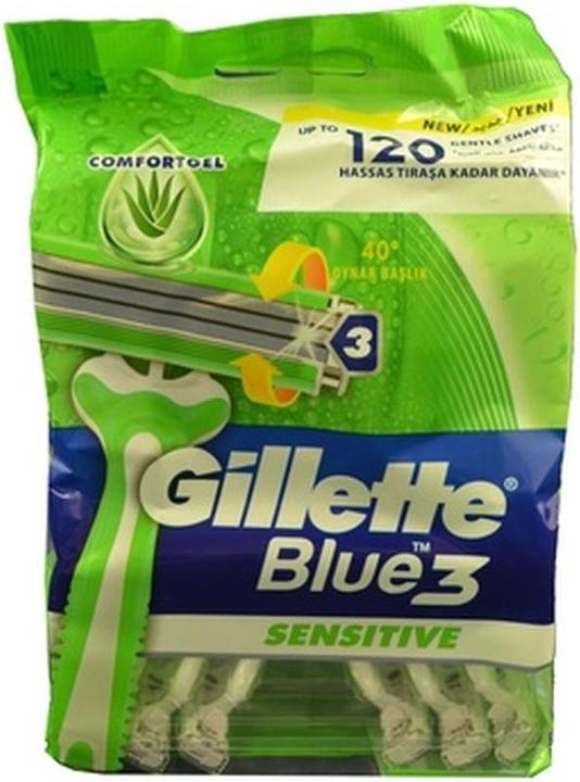 Immagine prodotto Gillette Blue3 Sensitive 12 Pack Disposable Razors