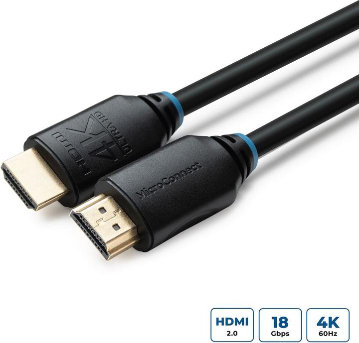 Produktbild MicroConnect HDMI (Typ A) — HDMI (Typ A) (7.50 m, HDMI, 2.0)
