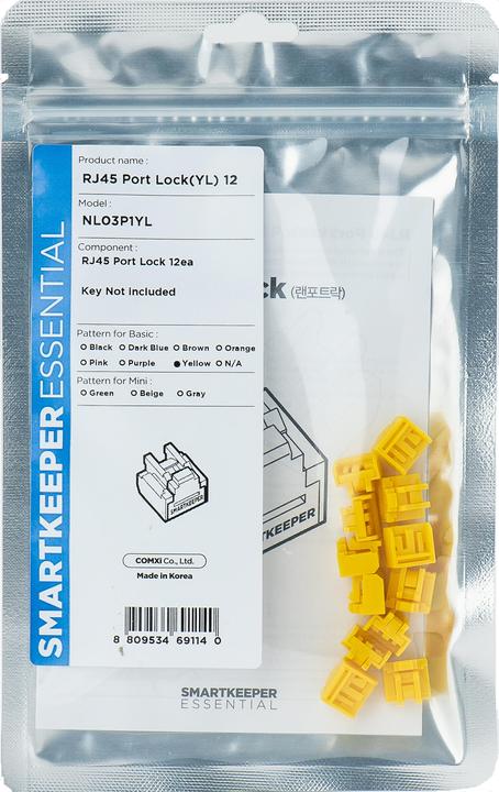 Smart Keeper SmartKeeper Basic "RJ45 Port" Blocker gelb 12 Stk.