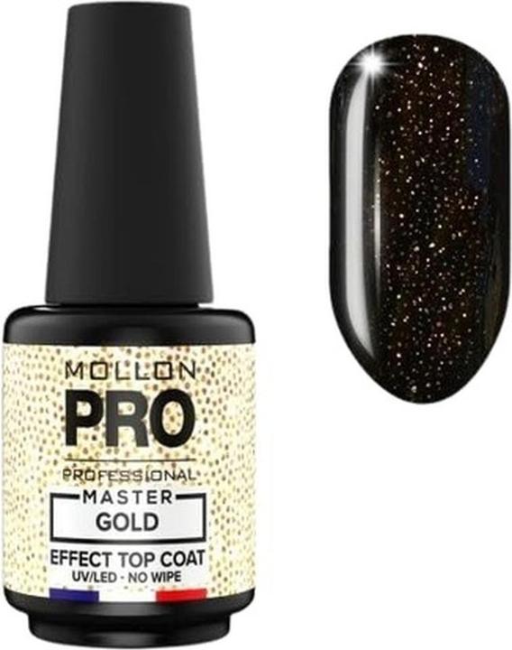 Actual product image Mollon Pro Master Gold Top Coat 10ml (Top coat)
