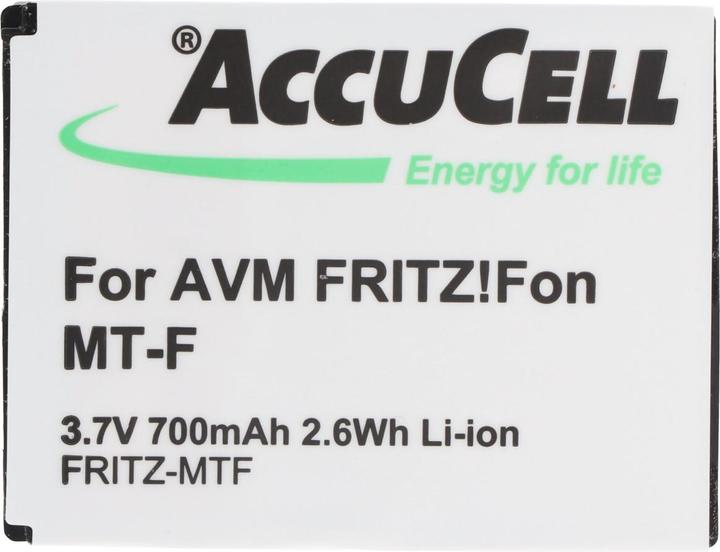 Image du produit AccuCell Batterie AVM FRITZ!Fon MT-F Batterie, 312BAT016 AVM CT5 312BAT006
