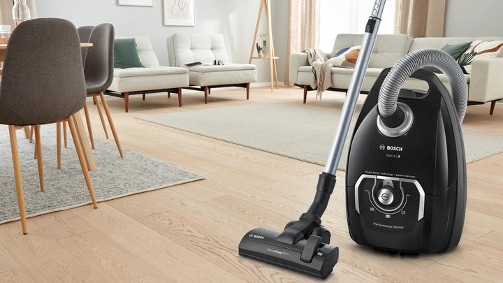 Produktbild Bosch Hausgeräte BGL8BA3S Serie 8 - Stofzuiger met zak - Zwart (BGL8BA3S)