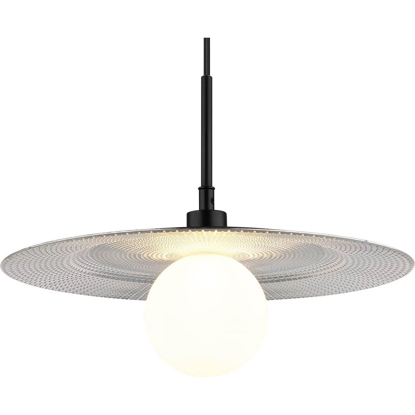 Thumbnail - Globo, Pendelleuchte, Riga G9 LED Hängeleuchte Schwarz Matt, Metall Ø33cm 15637