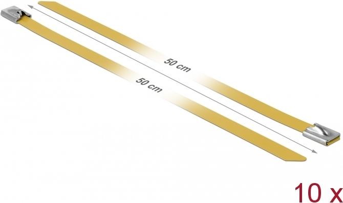 Actual product image Delock Stainless steel cable tie 500x7,9 10pcs. (Metal cable ties, 500 mm, 10 pcs.)