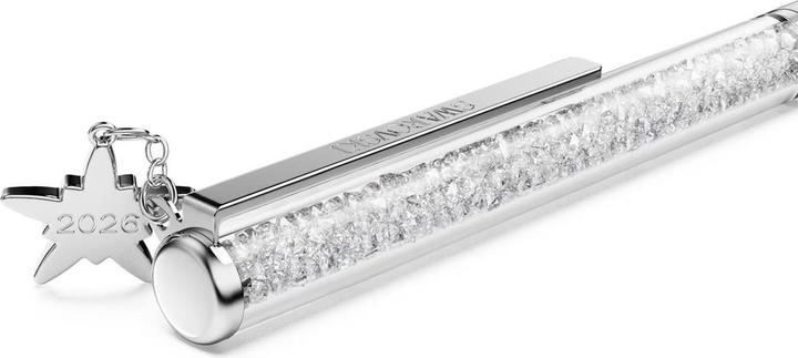 Image du produit Swarovski Crystalline Kugelschreiber Weiss lackiert verchromt (Argent, Blanc)