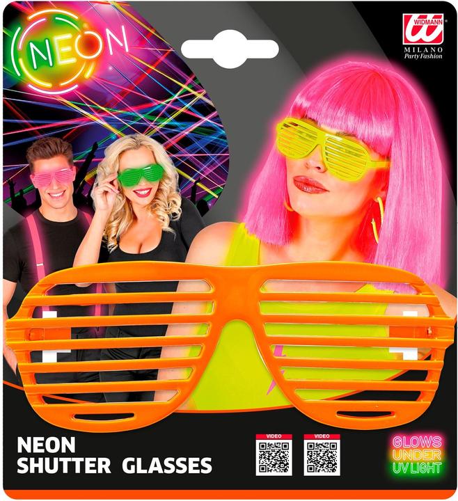 Actual product image Widmann 80s - Atzen glasses neon
