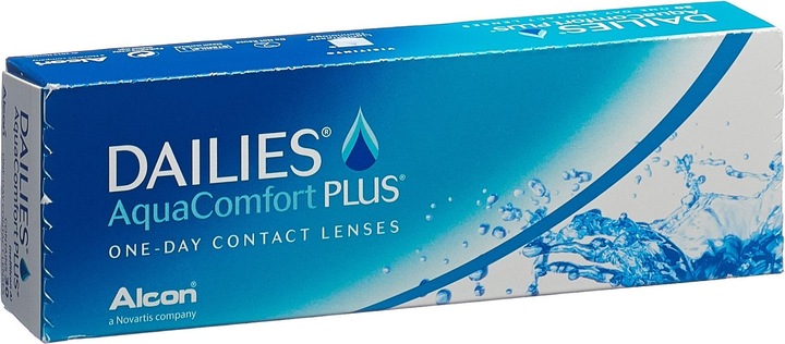 Actual product image Dailies AquaComfort Plus (30 Piece, Daily lens, Spherical)