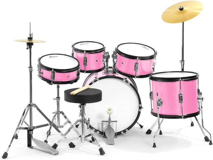Image du produit Tiger Kit de batterie junior 5 pièces, idéal pour enfants de 3 à 9 ans (Batterie acoustique)