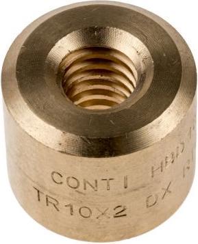 Productafbeelding RS PRO Ronde bronzen moer voor 10 X 2 loodschroef