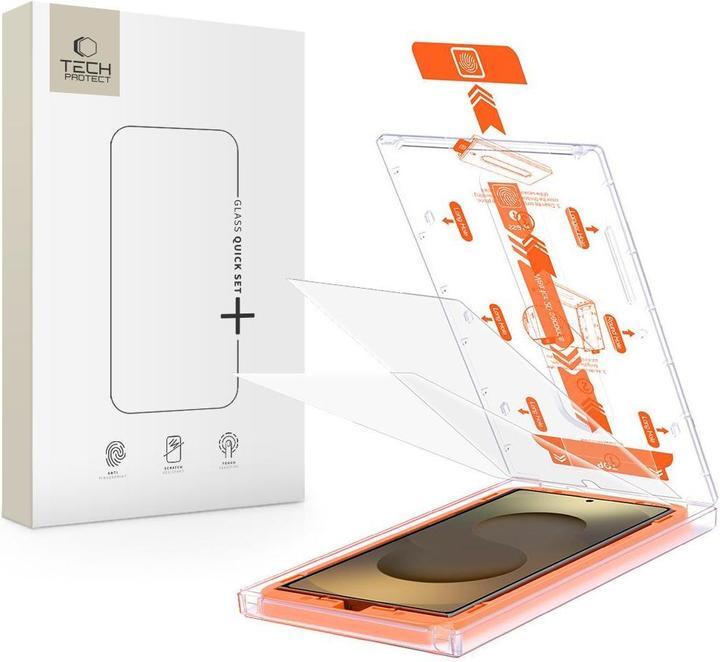 Actual product image 4Kom Tech-Protect Quick Set+ Panzerglas für Samsung Galaxy S25 Ultra - Transparent (1 pcs., Samsung Galaxy S25 Ultra)