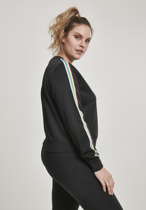 Produktbild Urban Classics Ladies Multicolor Taped Sleeve Crewneck (XXL)
