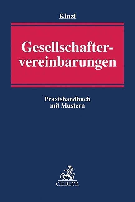 Actual product image Gesellschaftervereinbarungen (German, Ulrich-Peter Kinzl, 2020)