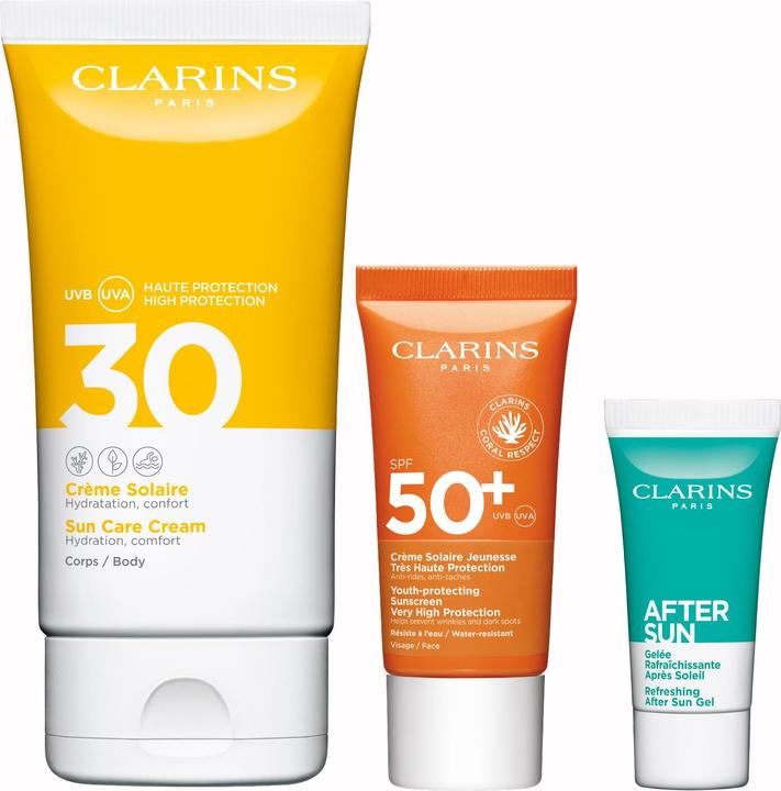 Actual product image Clarins Routine Solare Corpo (Suntan cream, SPF 50, 150 ml)