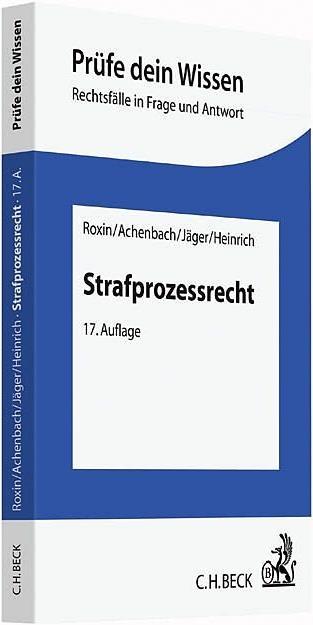 Produktbild Strafprozessrecht (Deutsch, Christian Jäger, Manfred Heinrich, 2019)