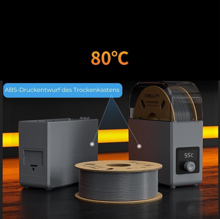 Actual product image Creality Hyper (ABS, 1.75 mm, 1000 g, Grey)