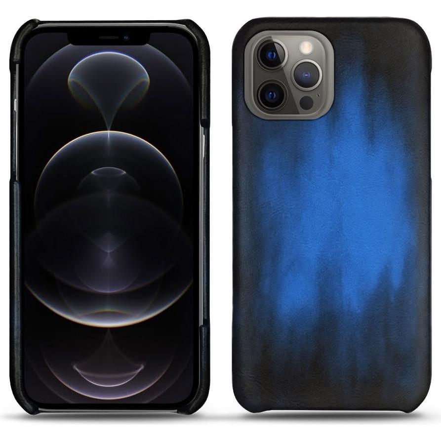 Noreve Lederschutzhülle (Apple iPhone 12 Pro), Smartphone Hülle, Blau
