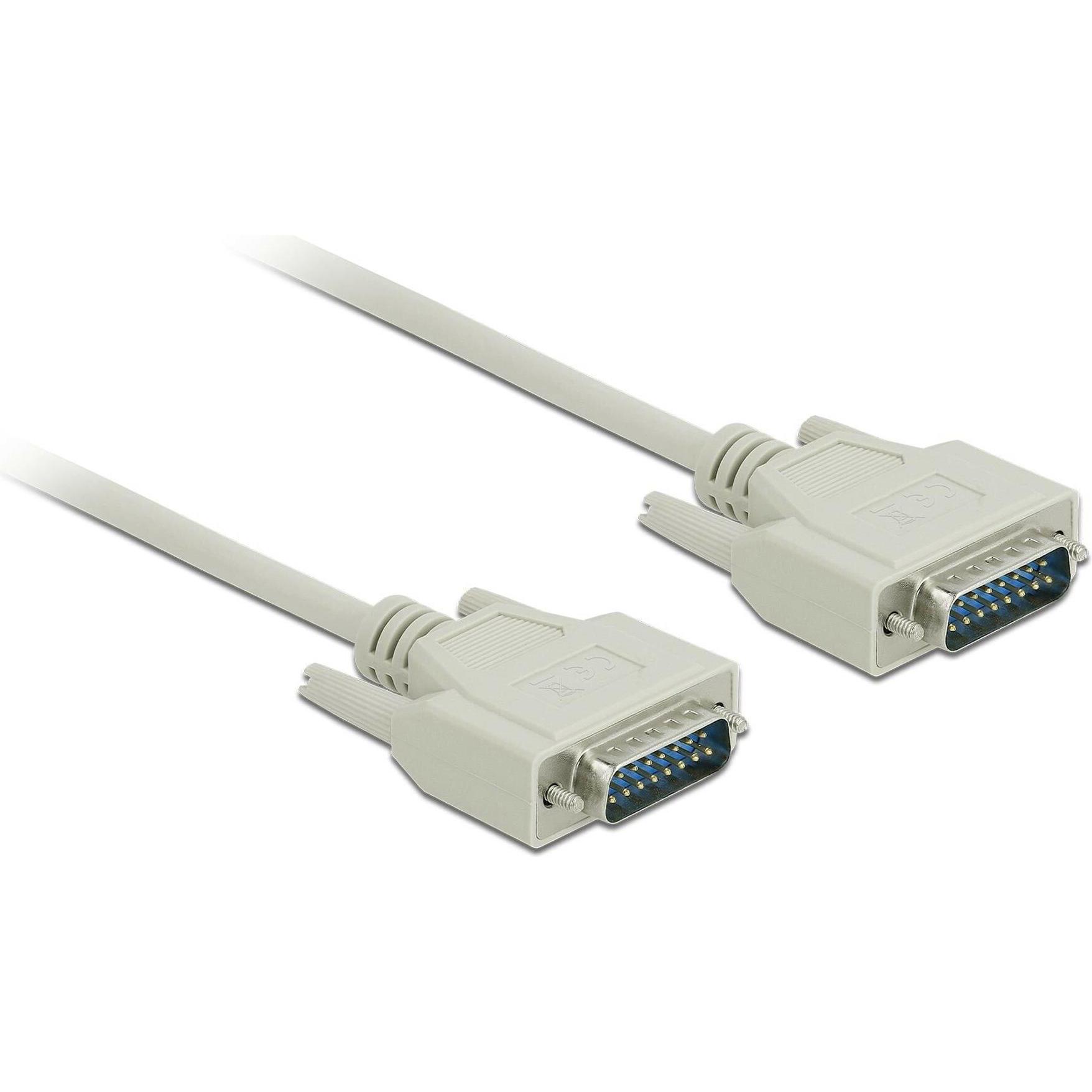 Delock Anschlusskabel Seriel DB15 5 m (5 m, VGA), Schnittstellenkabel