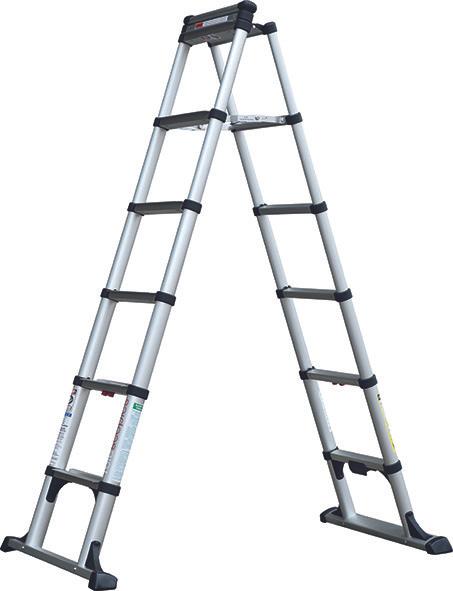 Produktbild Werkstarck Teleskop-Bockleiter (Stehleiter)
