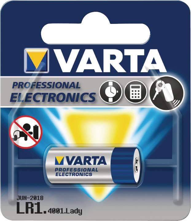 Actual product image Varta Electronics LR1 (1 pcs., N, 950 mAh)