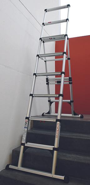 Produktbild Werkstarck Teleskop-Bockleiter (Stehleiter)