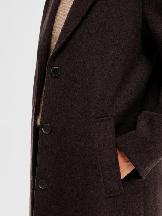 Actual product image Selected Single breasted wool coat