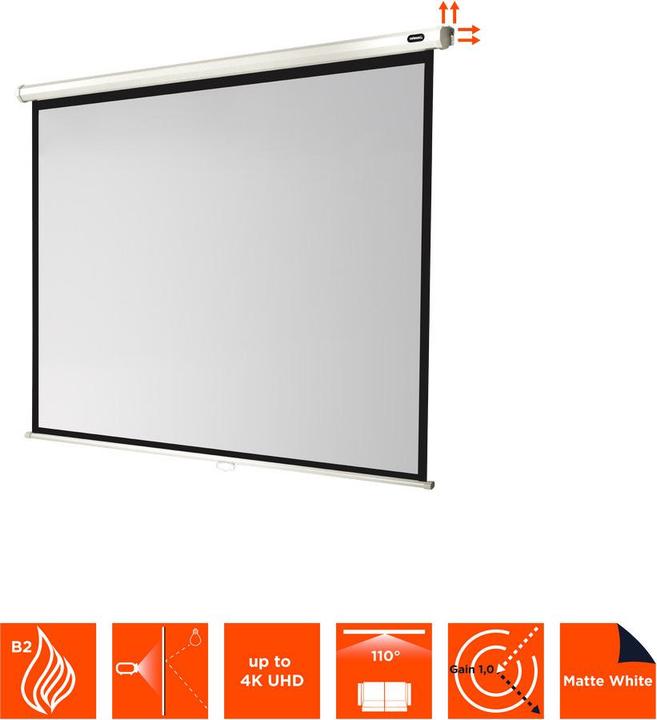Produktbild Celexon Economy Manual Screen - Leinwand - Deckenmontage möglich, geeignet für Wandmonta (108.27", 4:3)