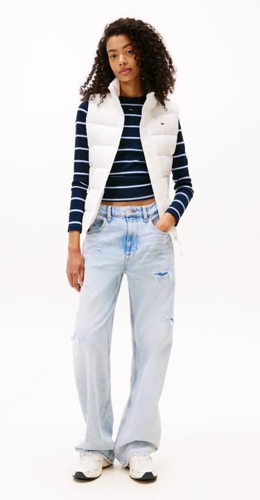 Actual product image Tommy Jeans Slim Zip Print Down Vest (S)
