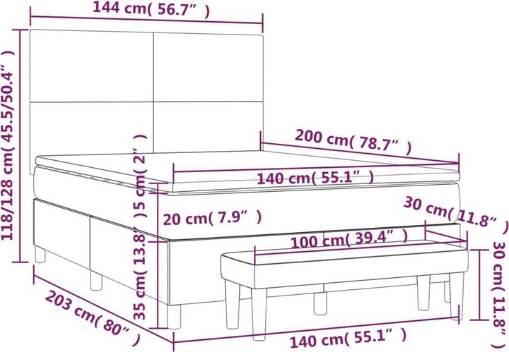 Immagine prodotto VidaXL Callen (140 x 200 cm, 140 x 200 cm)